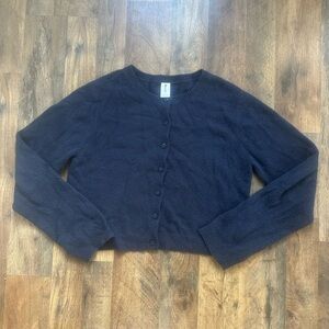 Abound Dark Blue Cardigan Sweater